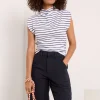 Amara Stripe Rib Top