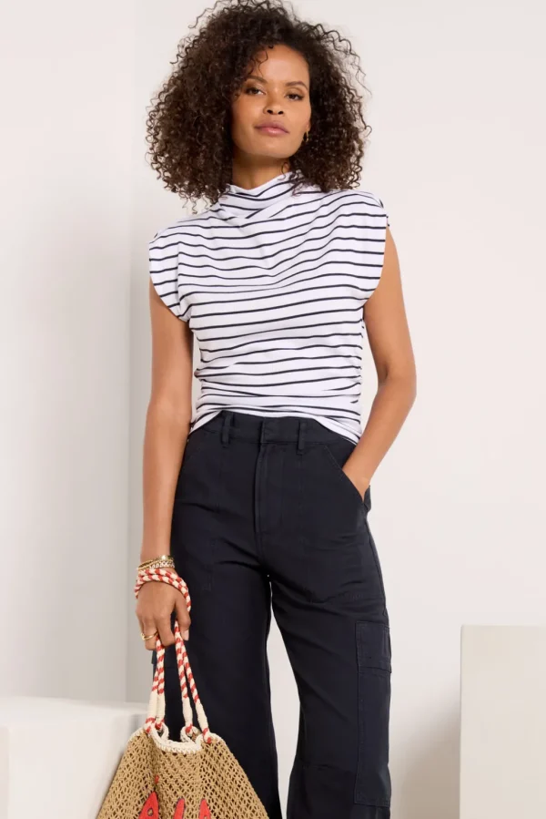 Amara Stripe Rib Top