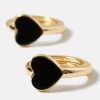 Amika Enamel Heart Huggies