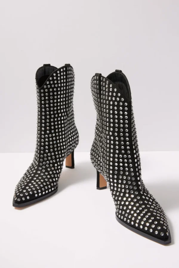 Anzel Crystal Stud Boot