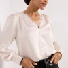 Ariella Lace Trim Blouse