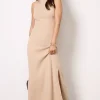 Aurora Funnel Neck Maxi Dress