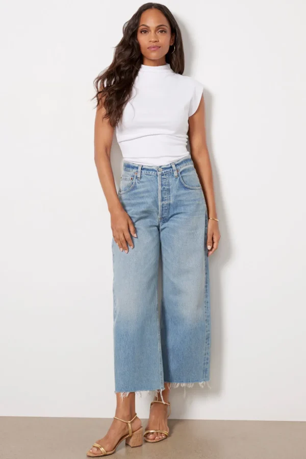 Ayla Raw Hem Crop