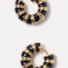 Becca Black/Gold Hoops