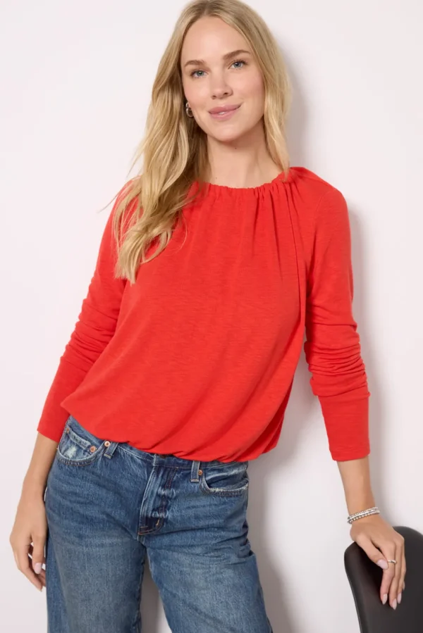 Beth Long Sleeve Bubble Top