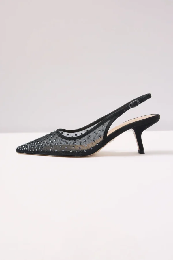 Bianka Mesh Sling Back Heel