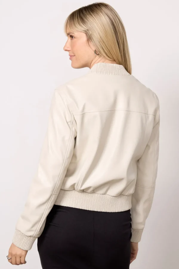 Blake Faux Leather Bomber