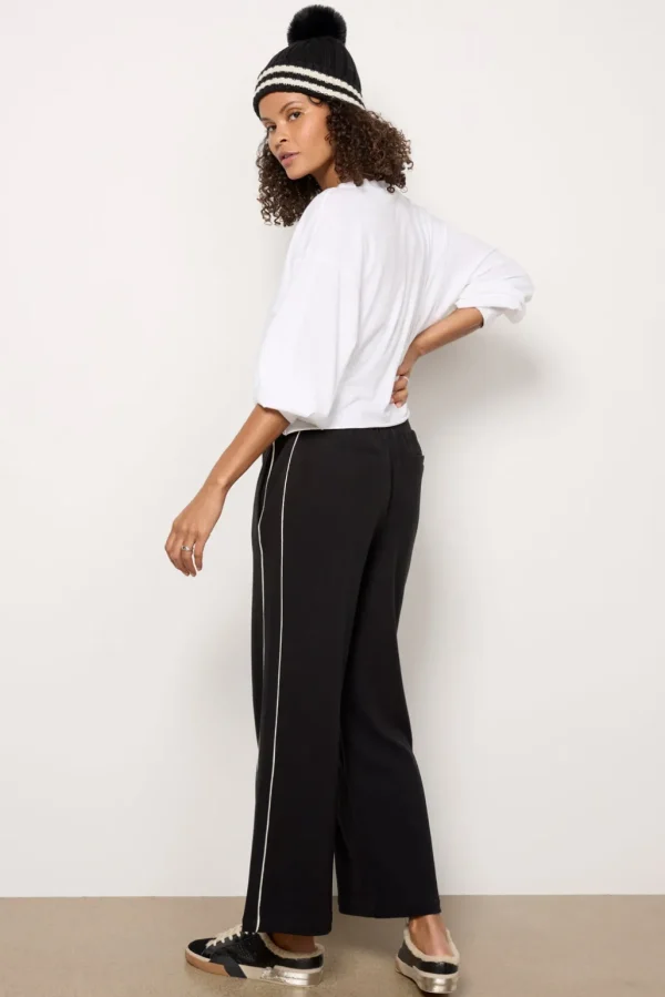 Brushed Rib Wide Leg Pant 28`