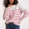 Campbell Cashmere Stripe Pullover