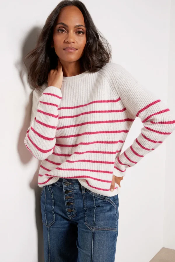 Campbell Cashmere Stripe Pullover