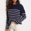 Campbell Cashmere Stripe Pullover