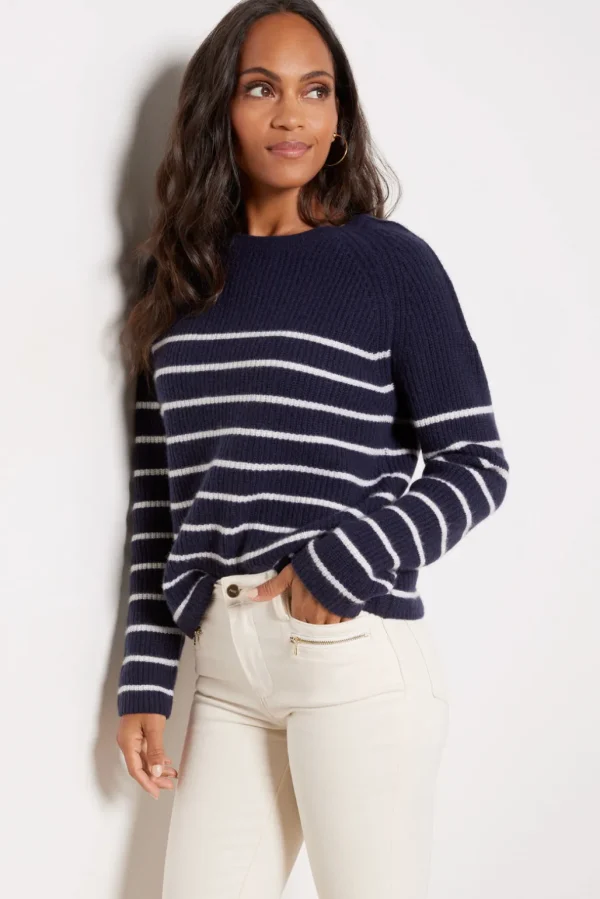 Campbell Cashmere Stripe Pullover