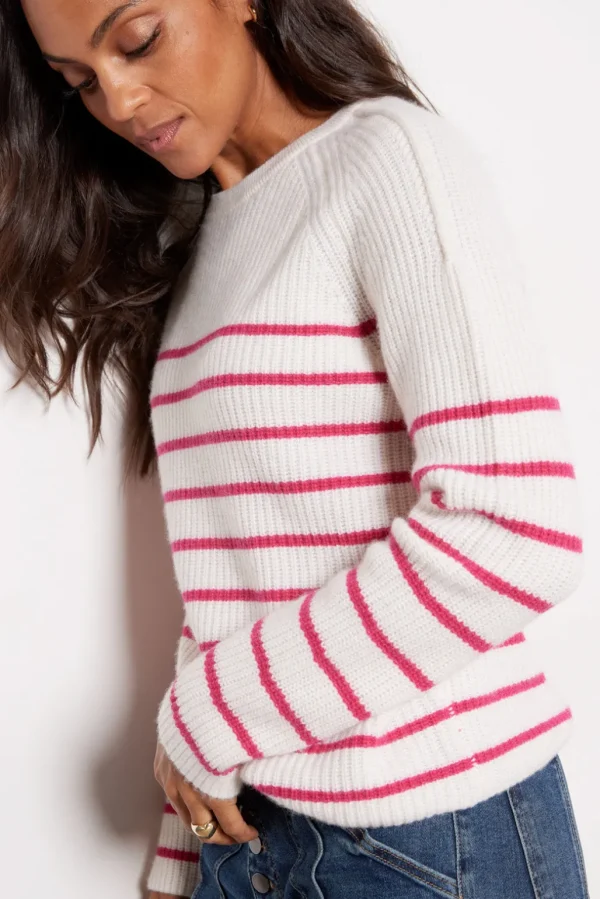 Campbell Cashmere Stripe Pullover