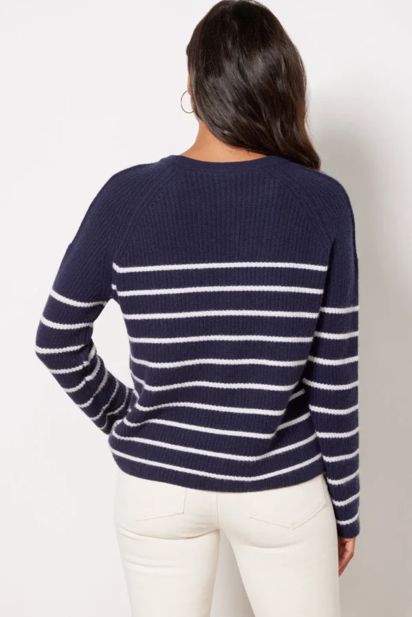 Campbell Cashmere Stripe Pullover