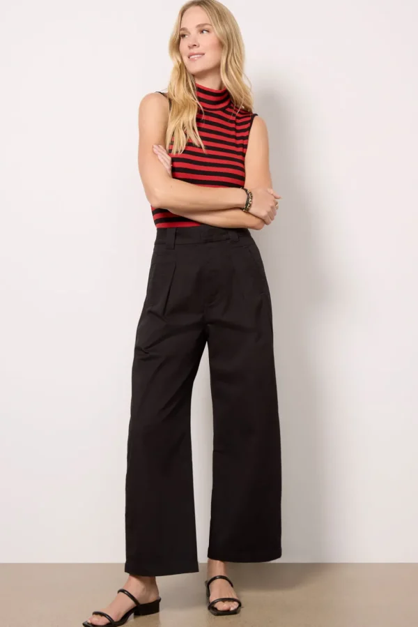 Cara Cropped Pleated Trouser