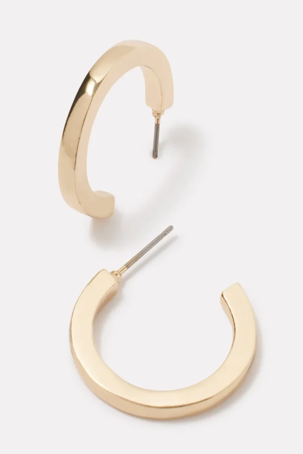 Cecily Flat Hoops