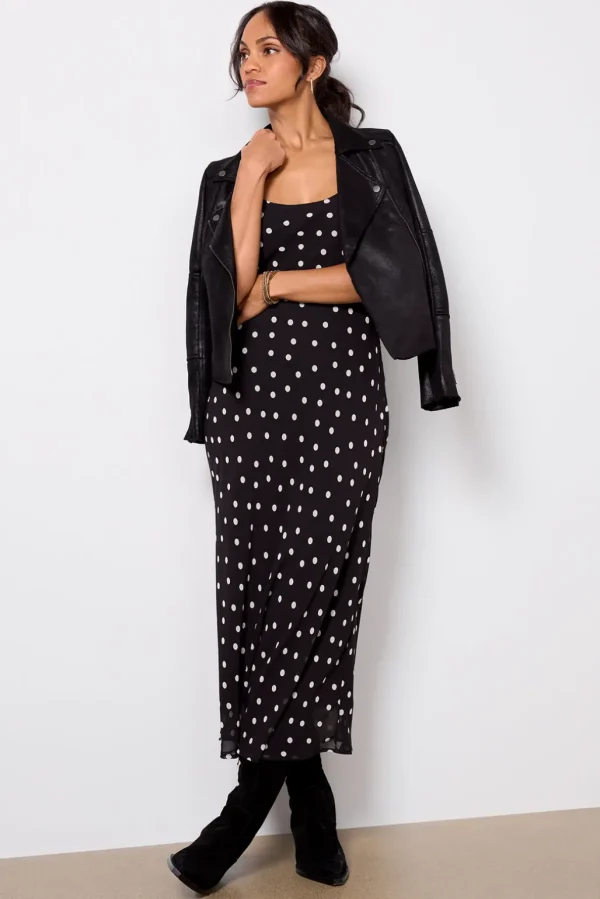 Cecily Polka Dot Slip Dress