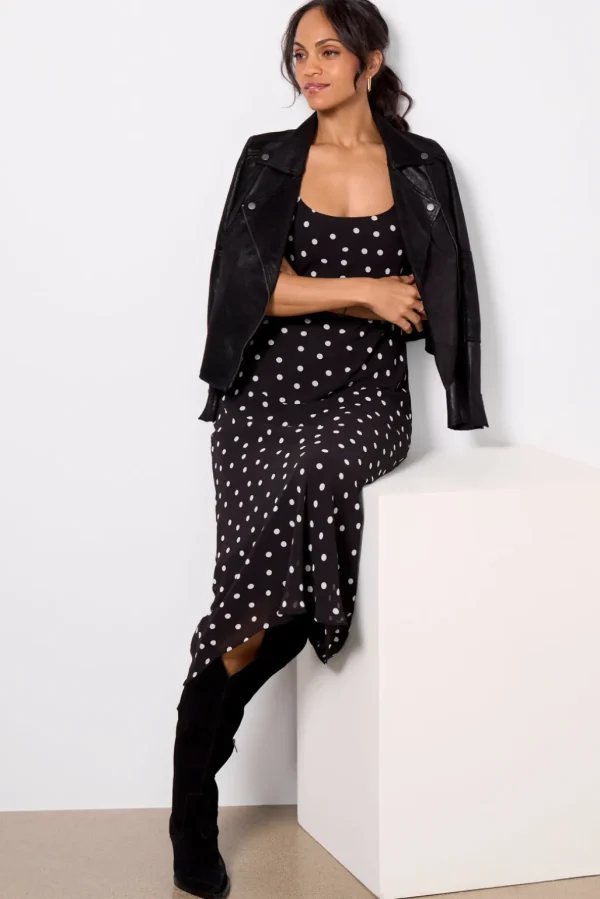 Cecily Polka Dot Slip Dress