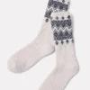 CozyChic Fair Isle Sock