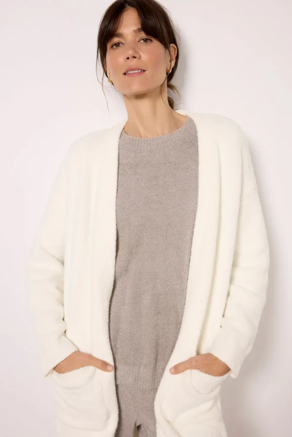 CozyChic Luxe High Slit Cardigan