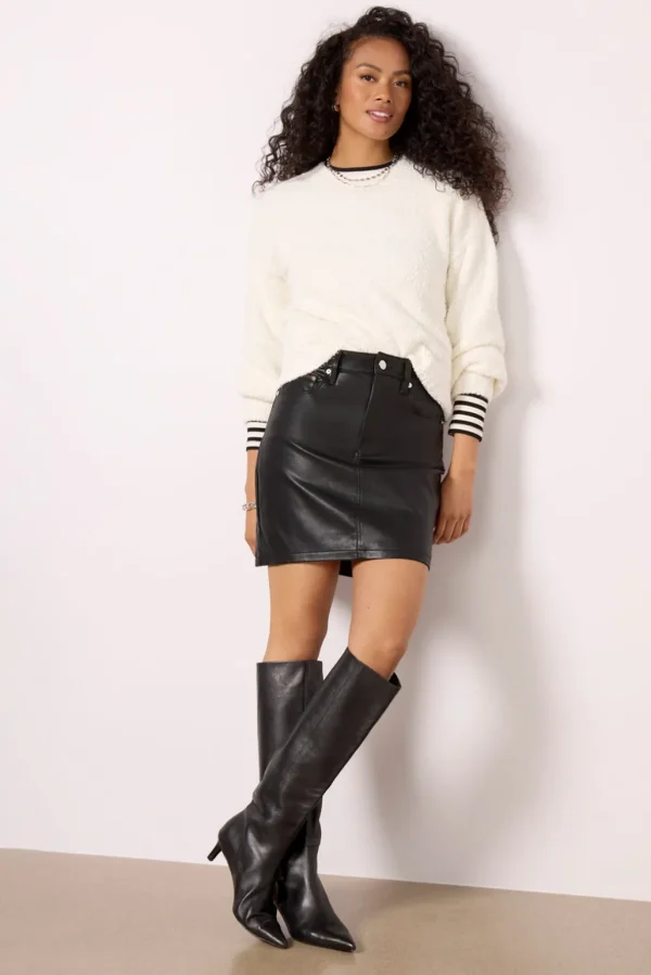 Ellie Faux Leather Skirt