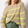 Emma Crew Stripe Pullover