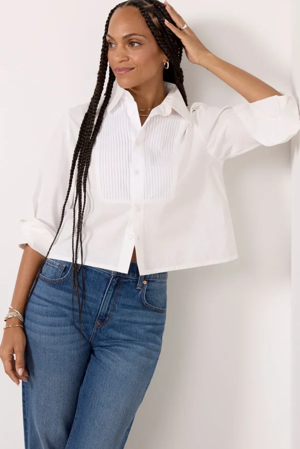 Fino Boxy Cropped Shirt