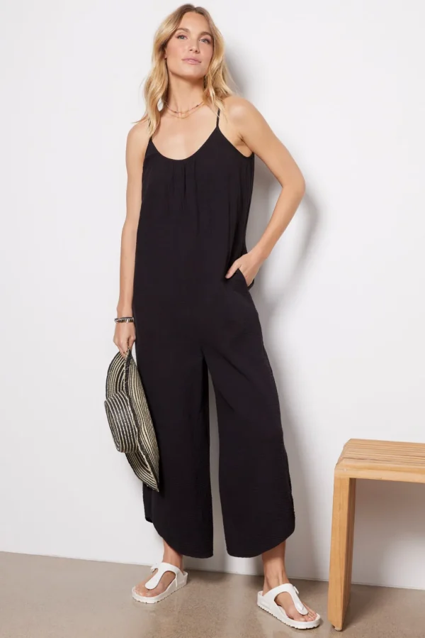 Flared Gauze Jumpsuit