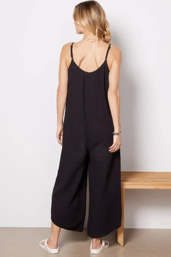 Flared Gauze Jumpsuit