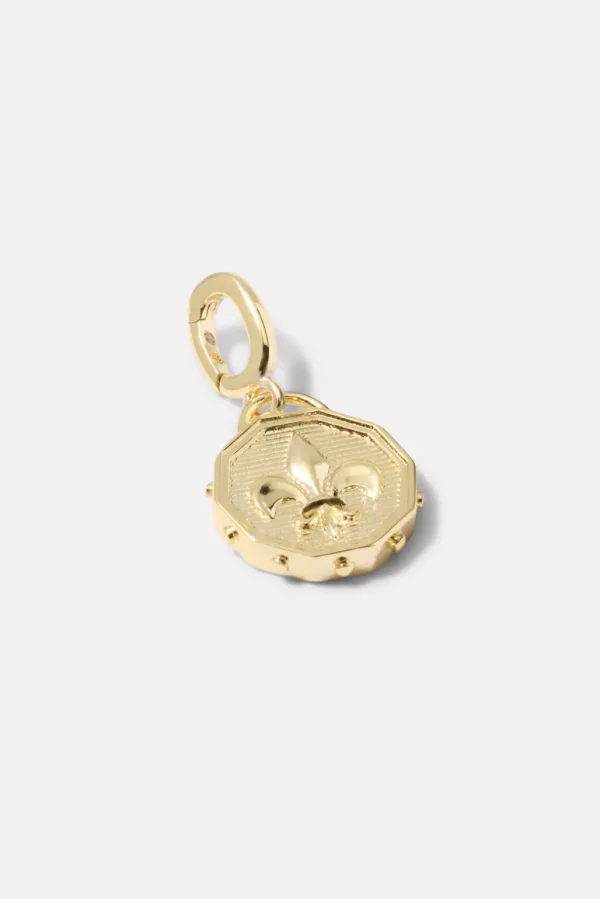 Fleur De Lis Coin Charm