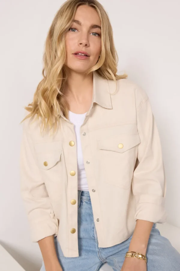 Frankie Stretch Linen Shacket