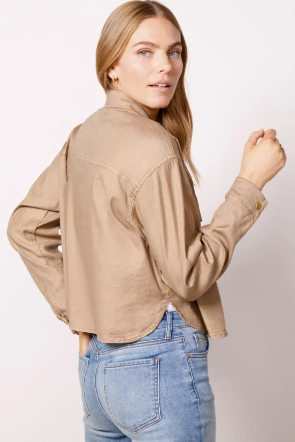 Frankie Stretch Linen Shacket