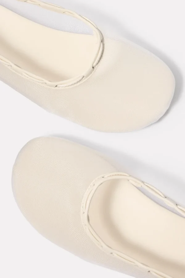 Gill Mesh Leather Ballet Flats