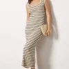 Gisele Stripe Midi Dress