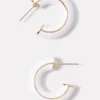 Jillian Enamel Hoop Earrings