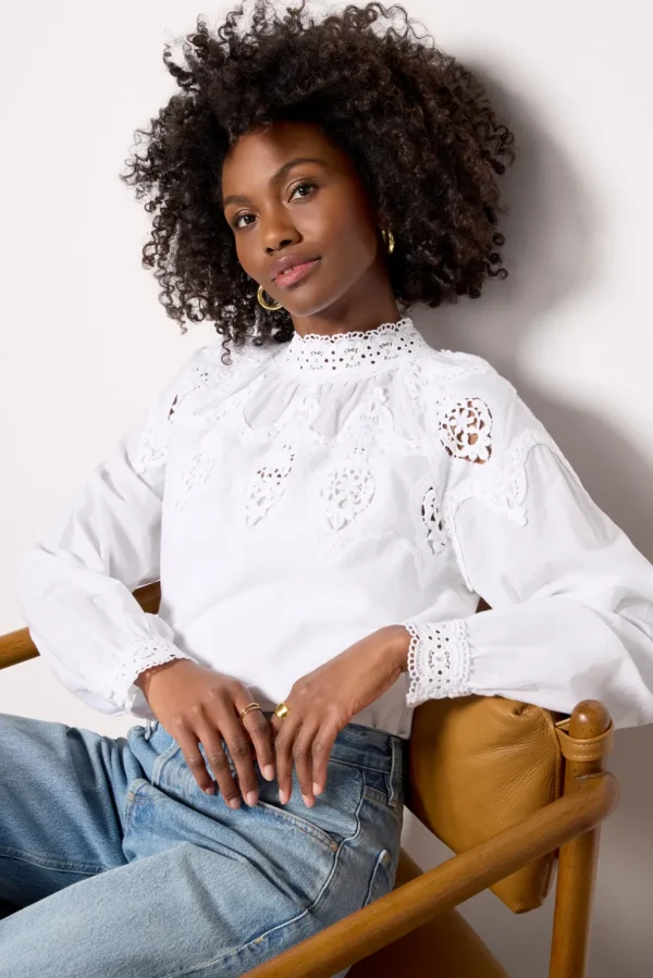 Lace Popover Blouse