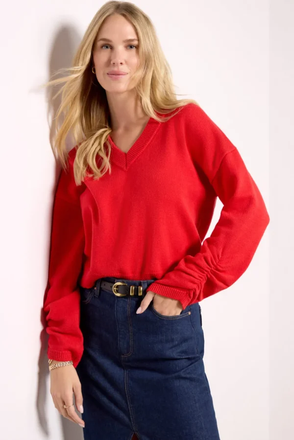 Latigo V Neck Sweater