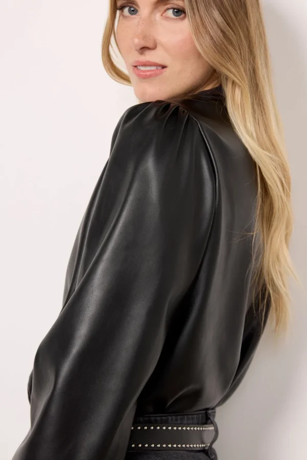 Liv Faux Leather Top