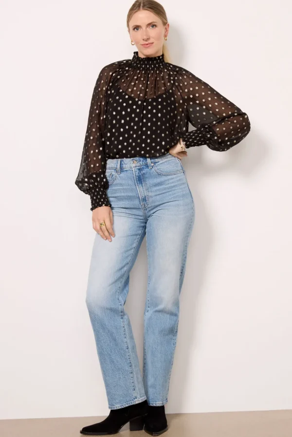 Millie Metallic Dot Blouse