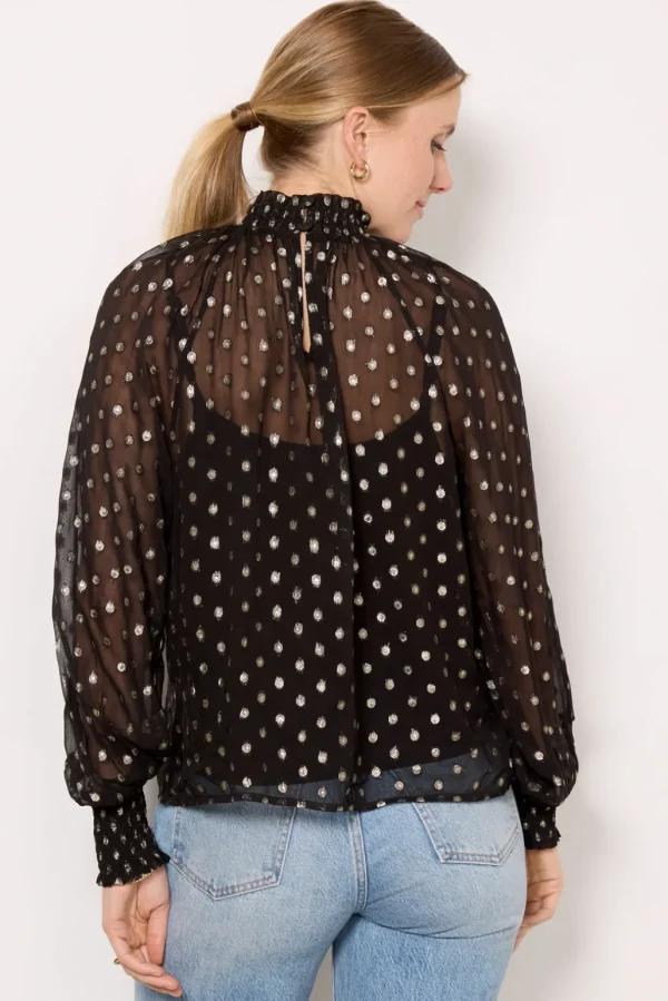 Millie Metallic Dot Blouse