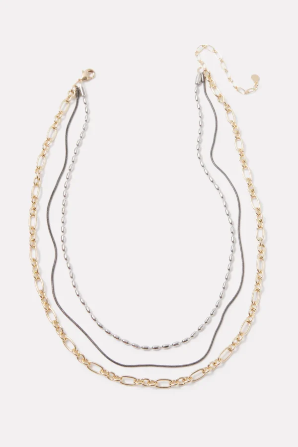 Mira Triple Chain Necklace