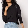 Nickie Faux Leather Hoodie