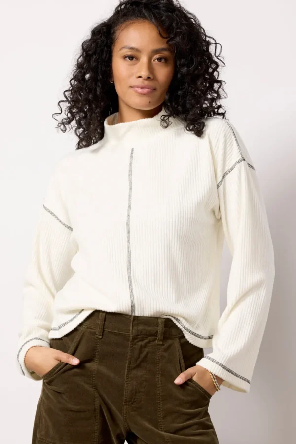 Noah Coverstitch Top