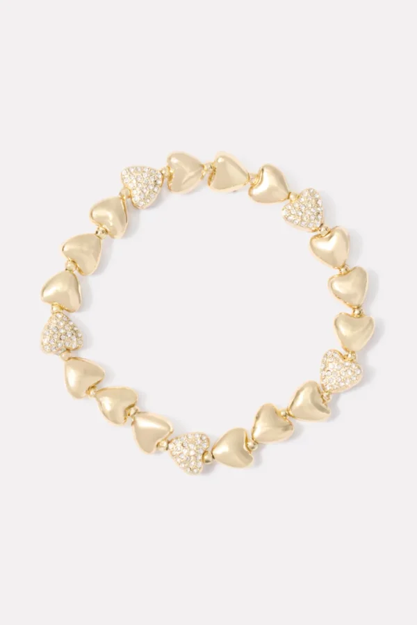 Pave Heart Bracelet