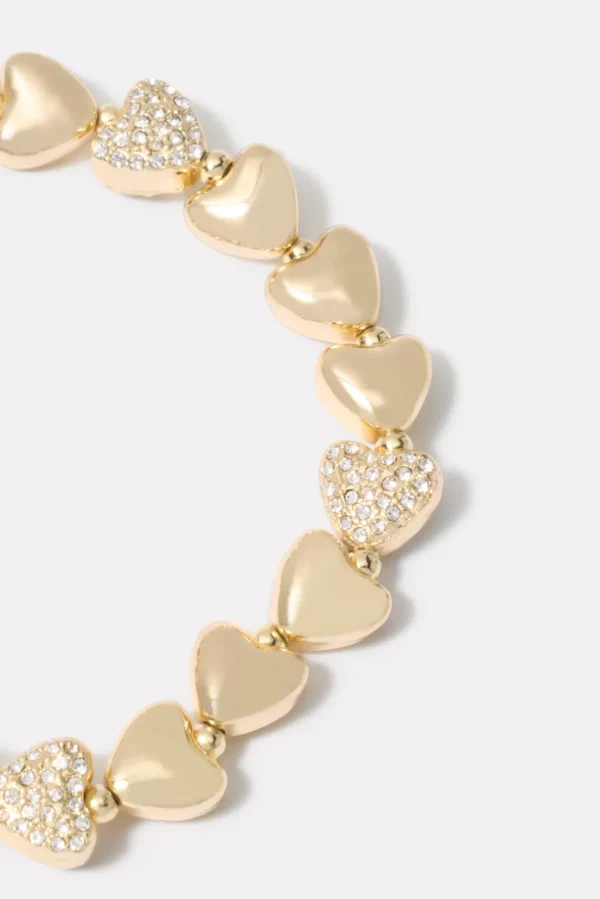 Pave Heart Bracelet