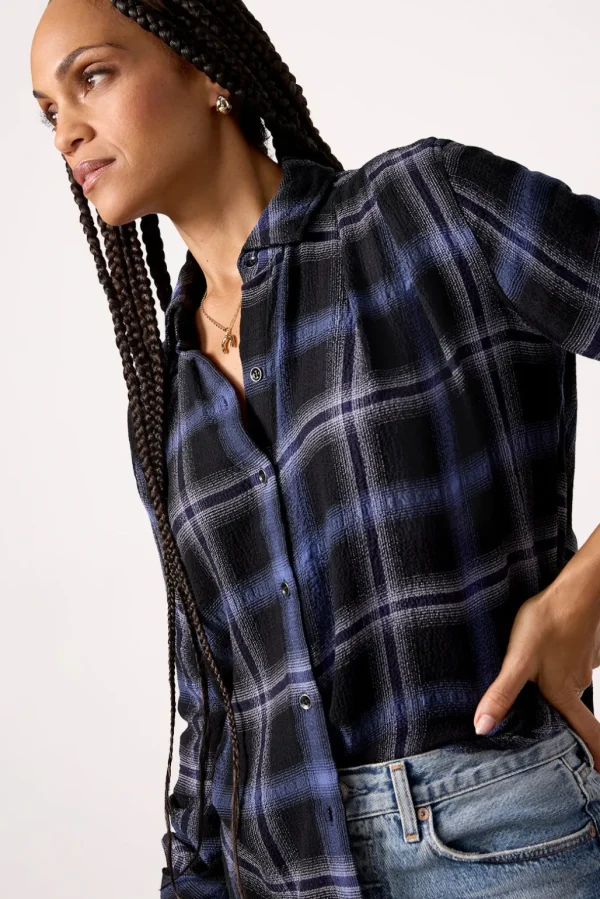 Pucker Plaid Shirt