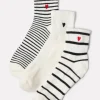 Quarter Heart Sock 3 Pack