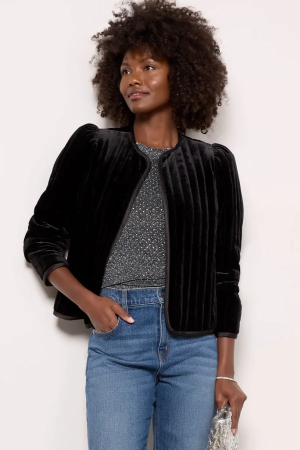 Quilted Velvet Jacket