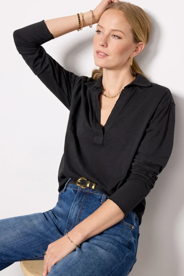 Romy Relaxed Polo Top