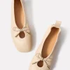 Rosalind Cream Leather Ballet Flats